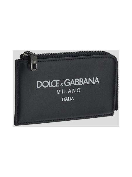 Cartera de cuero Dolce & Gabbana negro