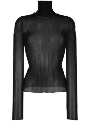 Прозрачен пуловер Givenchy черно