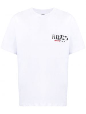 Camiseta con estampado Pleasures blanco