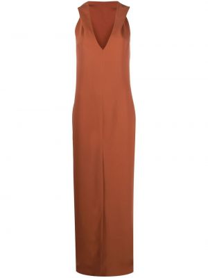 Вечерна рокля с качулка Blanca Vita оранжево