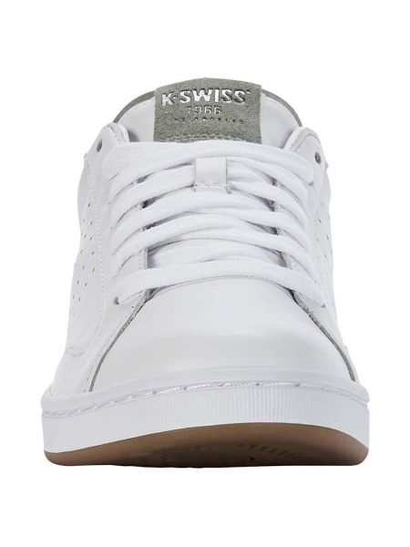 Sneakersy skórzane K-swiss białe