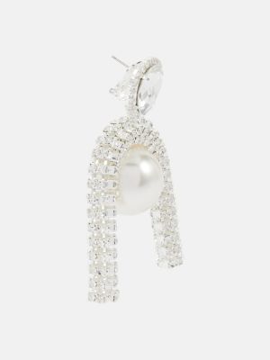 Pendientes con perlas de cristal Magda Butrym plateado