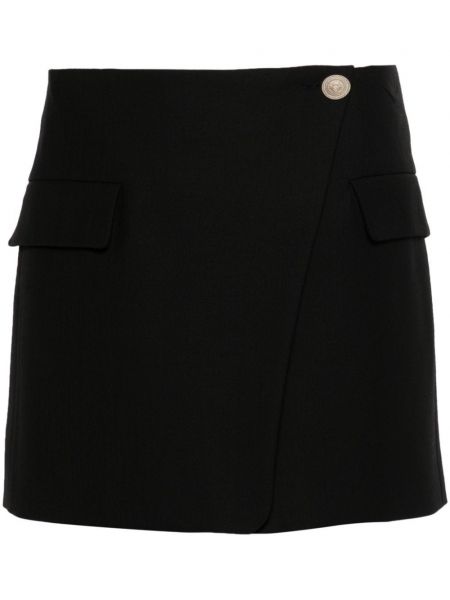 Ασύμμετρη φούστα mini Maje μαύρο