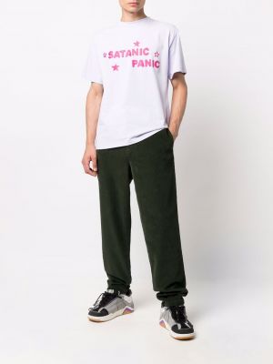 Pantalones rectos de pana Kenzo verde