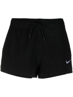 Shorts med broderi Nike svart