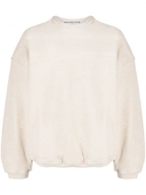 Sweatshirt mit rundem ausschnitt Alexander Wang weiß