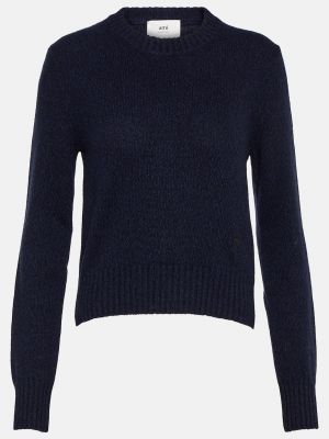 Кашемировый свитер Ami Paris синий