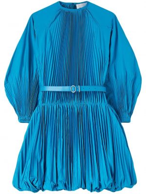 Mini-abito pieghettato Jil Sander blu