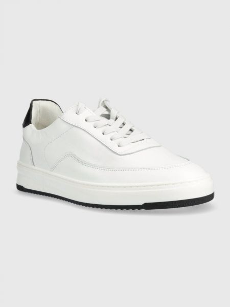 Sneakersy skórzane Filling Pieces białe