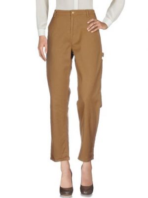 Pantaloni di cotone Carhartt marrone