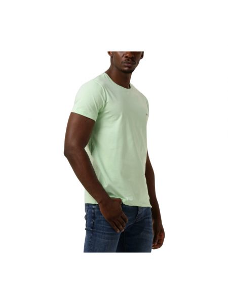 Slim fit jeanshemd Tommy Hilfiger grün