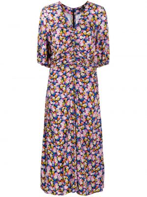 Drapert trykt floral dress Ps Paul Smith