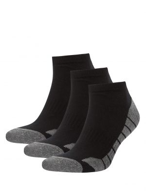 Priliehavé ponožky Defacto čierna