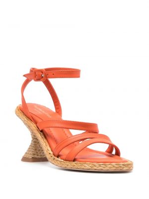 Nahast sandaalid Paloma Barceló oranž