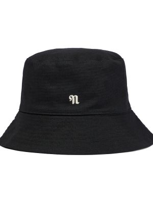 Sombrero de algodón Nanushka negro