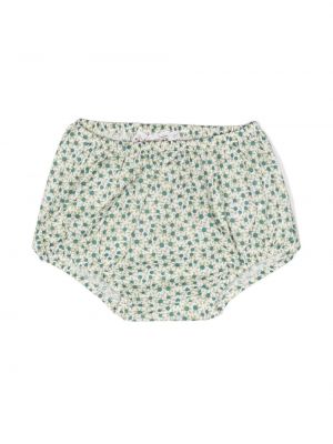 Pantaloncini a fiori Bonpoint verde