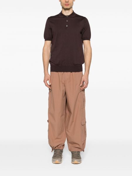 Pantalon cargo en coton Emporio Armani marron