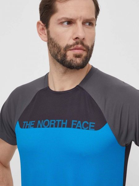 Sportska majica s printom kratki rukavi The North Face plava
