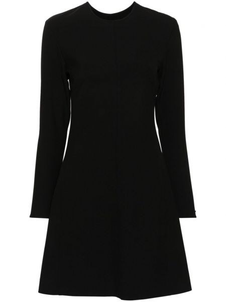Mini obleka iz krep tkanine Calvin Klein črna