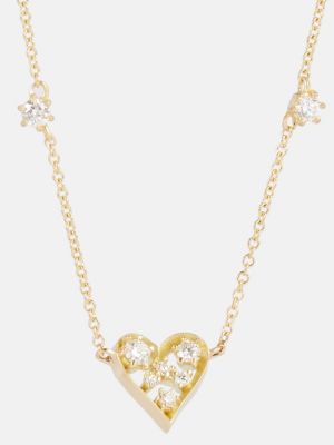 Ogrlica s uzorkom srca Jade Trau zlatna