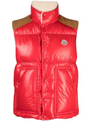 Pérová vesta Moncler červená