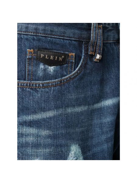 Szorty jeansowe Philipp Plein niebieskie