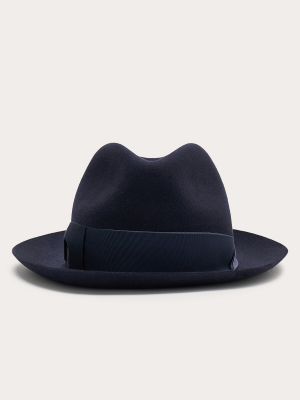 Sombrero de lana Borsalino azul