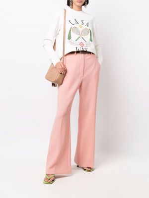Pantalones de cintura alta Casablanca rosa