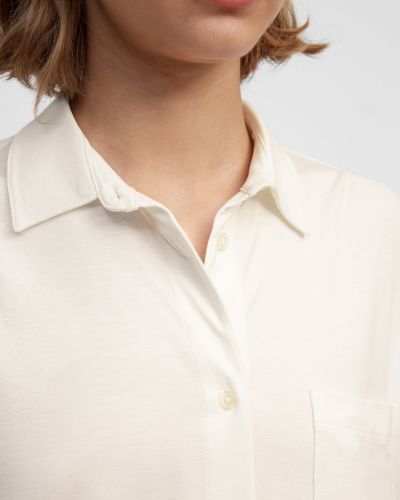 Блузка с длинным рукавом Marc O'polo белая