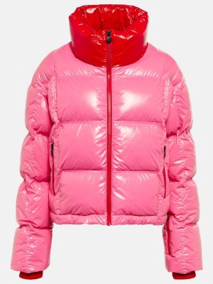 Pikowana kurtka narciarska Perfect Moment różowa