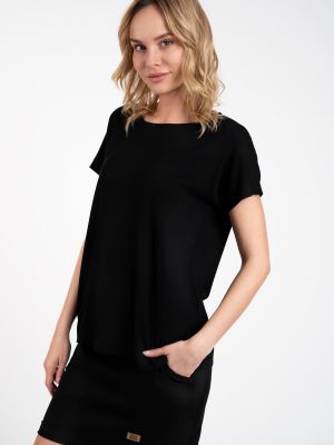 Блуза с къс ръкав Italian Fashion черно