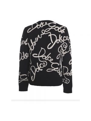 Jersey de lana de cachemir de tela jersey Dolce & Gabbana negro