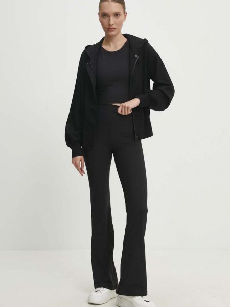Spodnie z wysoką talią Answear Lab czarne