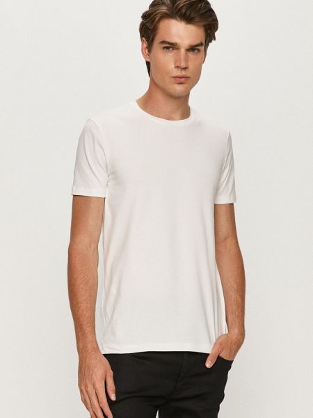 Тениска с дълъг ръкав Hugo бяло