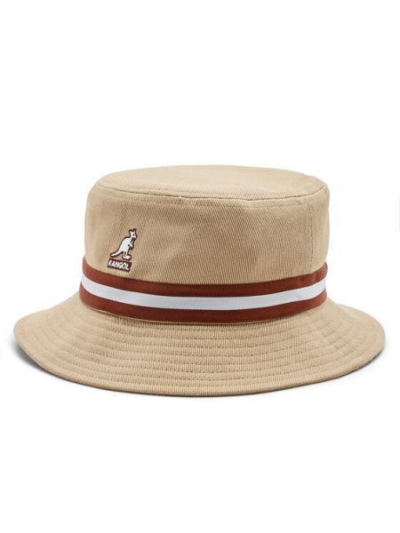 Dryžuotas kepurė su snapeliu Kangol smėlinė