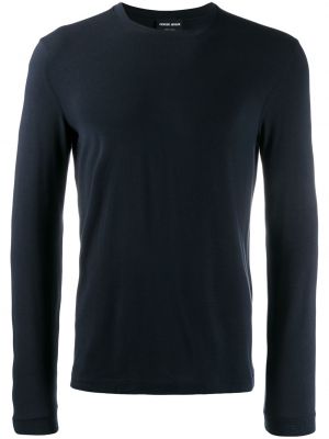 Jersey sweatshirt Giorgio Armani blau