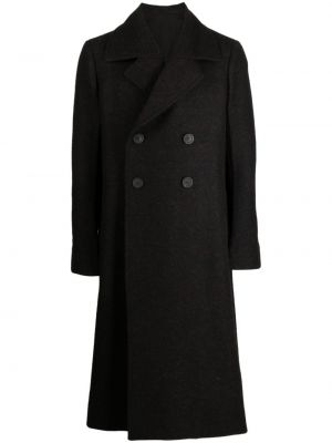 Vlnený kabát Rick Owens čierna