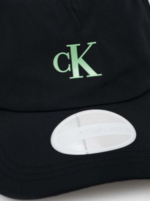 Kšiltovka s aplikacemi Calvin Klein Jeans černá