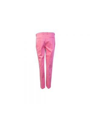 Pantalones chinos de algodón Lardini rosa