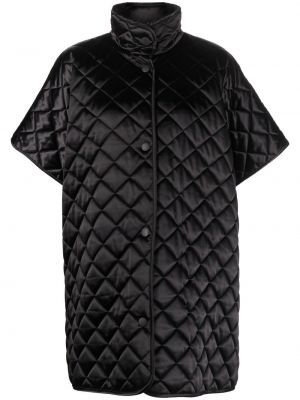 Dygsniuotas trumpas paltas Boutique Moschino juoda
