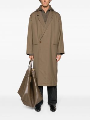 Asymetrický kabát Lemaire hnědý