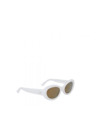 Okulary przeciwsłoneczne Dries Van Noten białe