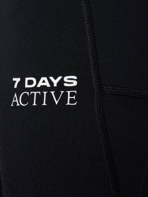 Magas derekú leggings 7 Days Active fekete