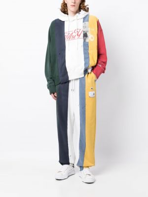 Spodnie sportowe bawełniane Maison Mihara Yasuhiro niebieskie