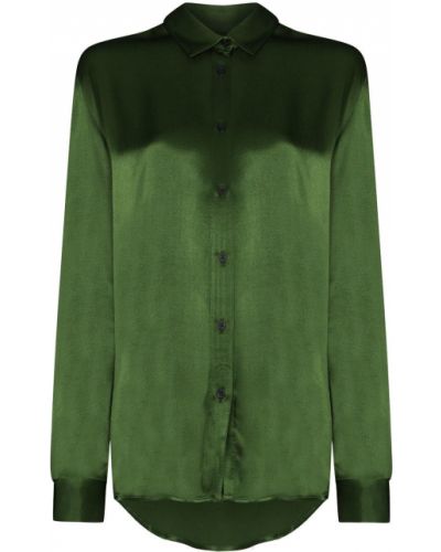 Рубашка на пуговицах Asceno, зеленая