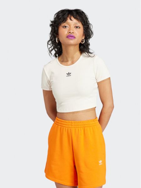 T-shirt slim Adidas beige