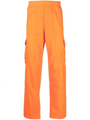 Памучни карго панталони Stone Island оранжево