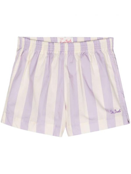 Shorts en coton Mc2 Saint Barth violet