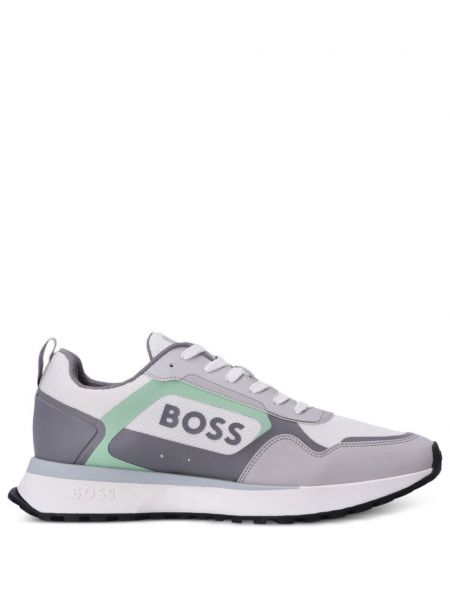 Hálós sneakers nyomtatás Boss szürke