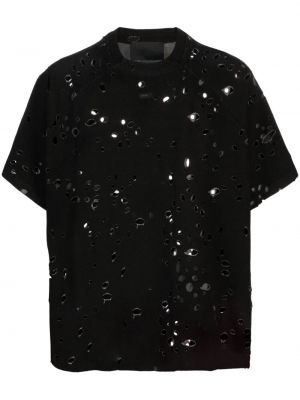 Majica z okroglim izrezom Heliot Emil črna